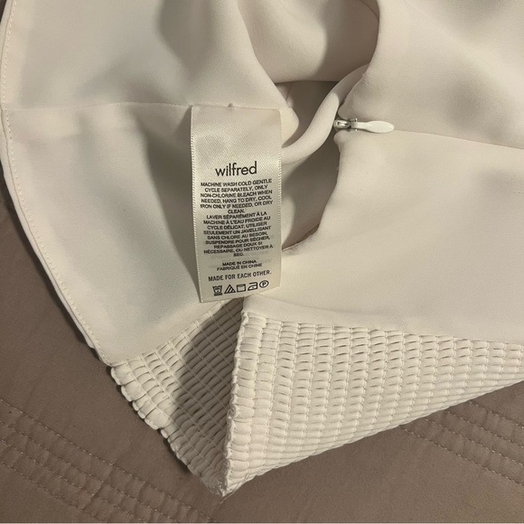 Wilfred Ivory Puff Sleeve Blouse Corset Cropped Peasant - Picture 4 of 7